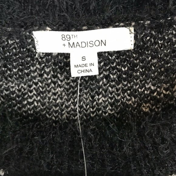 89th + Madison Womens Sweater Size Small Black - Picture 3 of 5